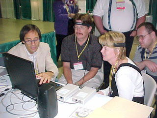 Dan Lipka and Mary Binion attempting to mindmeld