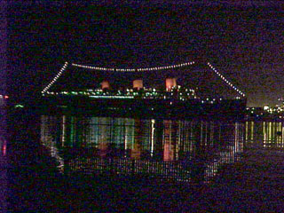 Queen Mary at night