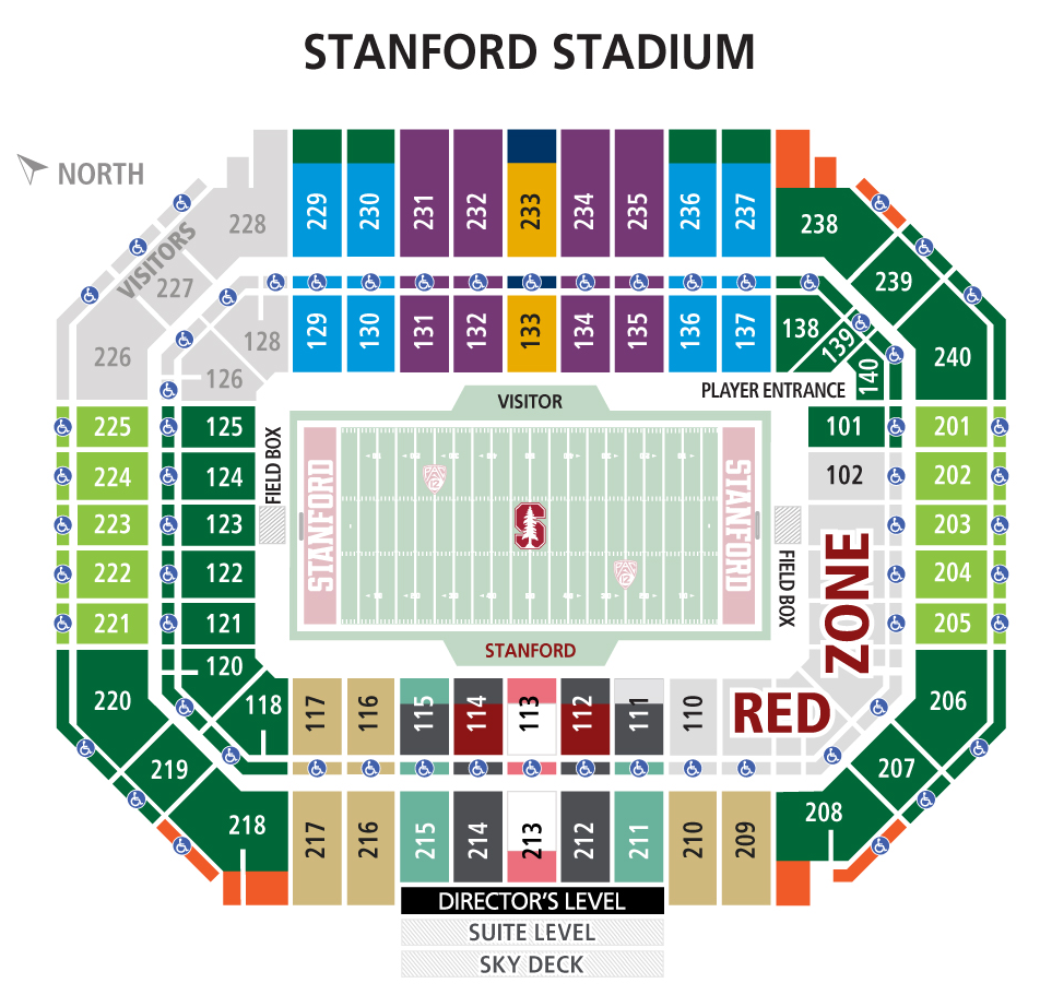Stanford Football Stadium Virtual Seating Chart