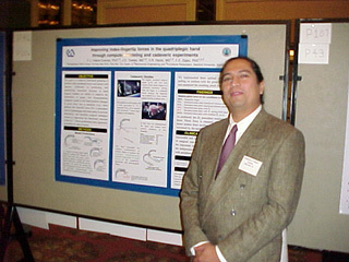 Francisco at his award-winning poster