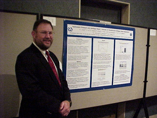 Lane at his poster