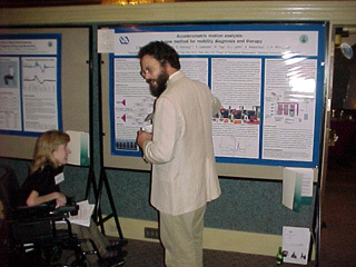 Eric with colleague at poster