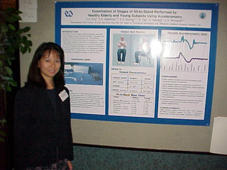 Betty at her poster