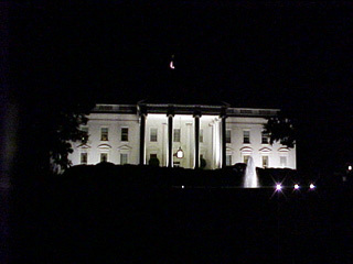 White House at night