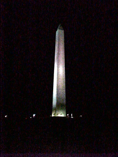 View of Washington monument
