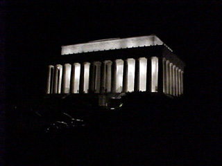 Approaching Lincoln Memorial