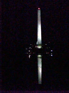 Another view of Washington Monument and reflection