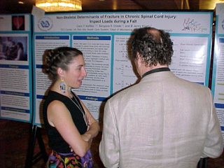 Jenny at her poster