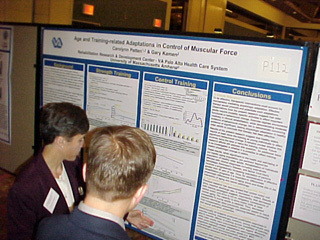 Carolynn at her poster
