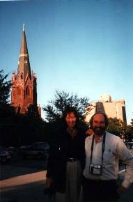 Church outside hotel