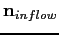 ${\mathbf n}_{inflow}$