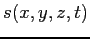 $s(x,y,z,t)$