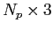 $N_p\times 3$