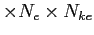 $\times N_e \times N_{ke}$