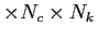 $\times N_c \times N_{k}$