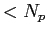 $<N_p$