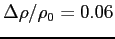 $\Delta\rho/\rho_0=0.06$