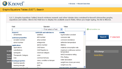 Knovel G.E.T. search