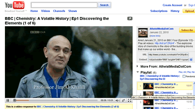 YouTube: Chemistry: A Volatile History