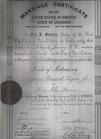 Alice Joyce James Regan marriage certificate
