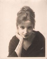 Portrait of Alice Joyce, signature on arm