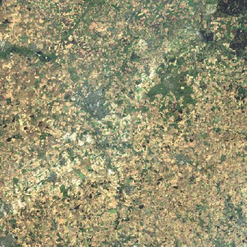 Satellite image of Cambridge area