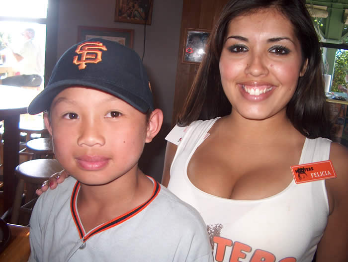 Jasmine (Hooter's Girl) and I