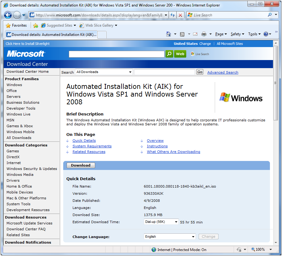 Download Windows Automated Installation Kit 3.1