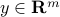 yinmathbf{R}^{m}