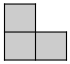 A right triomino is made of three 1x1 squares. There are two tiles on the bottom, and above the leftmost tile there's the third tile. These form an L shape.