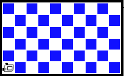 10x6 checkerboard filled in