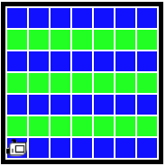 world has blue green blue ...horiz stripes