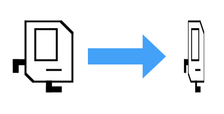 Two images of Marc Tessier-Levigne, one at normal width and then one that is squeezed to a third the width.