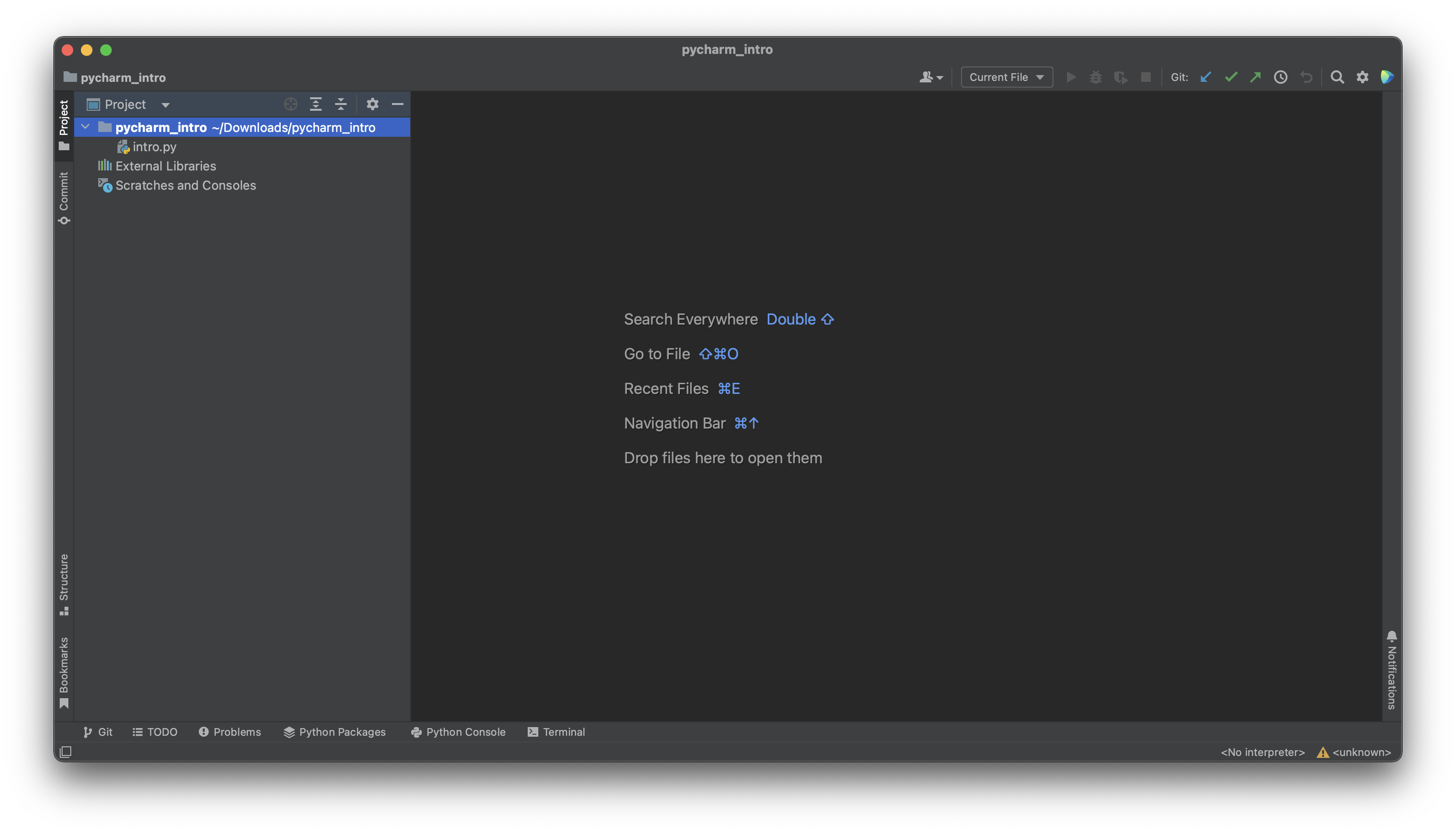 PyCharm Editor
