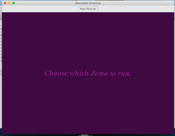 Animating sierpinski