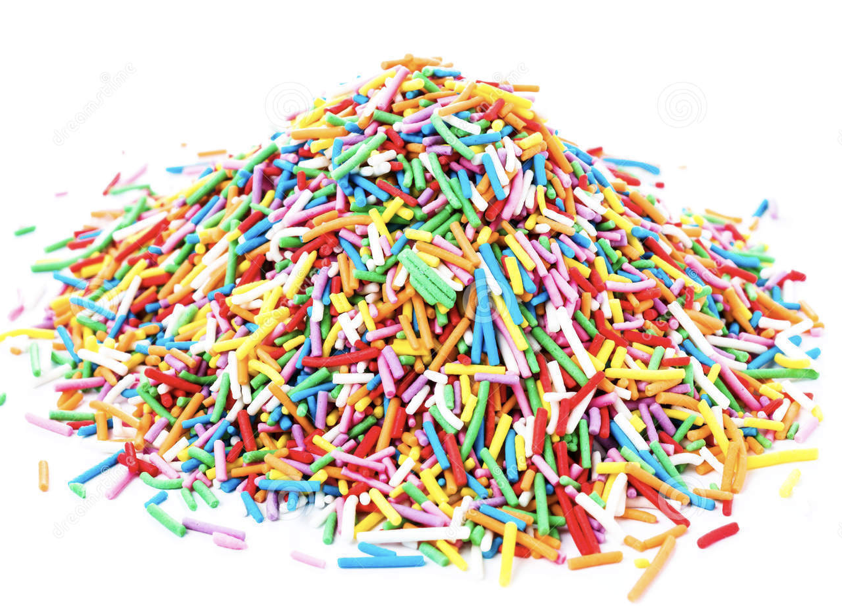 A heap of candy sprinkles