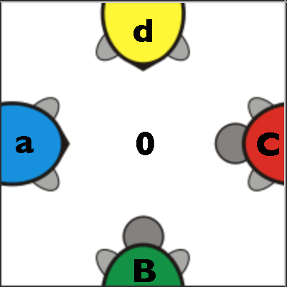 single turtle annotated 0