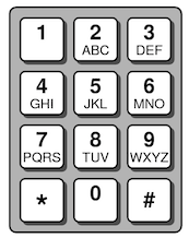 telephone keypad