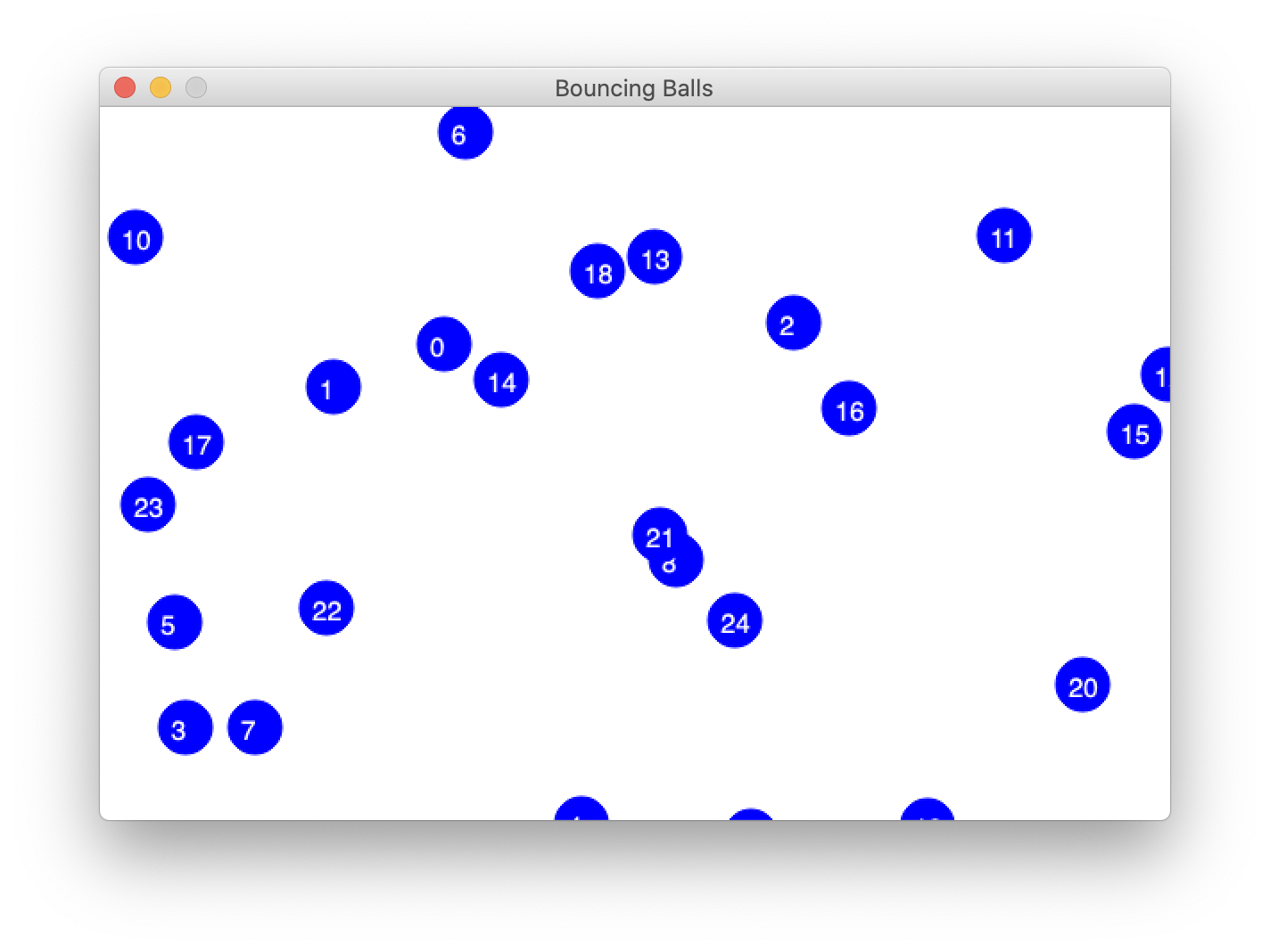 screenshot of balls in motion