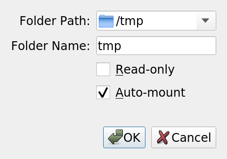 For example, to share /tmp
