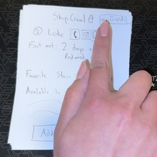 Test of Low Fidelity Prototype