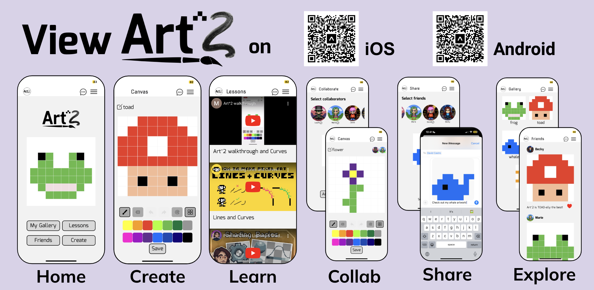 Art^2 app screenshots