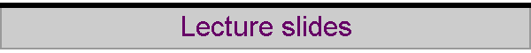 Lecture slides