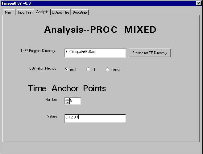 analysis screen