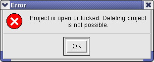 Error message dialog box