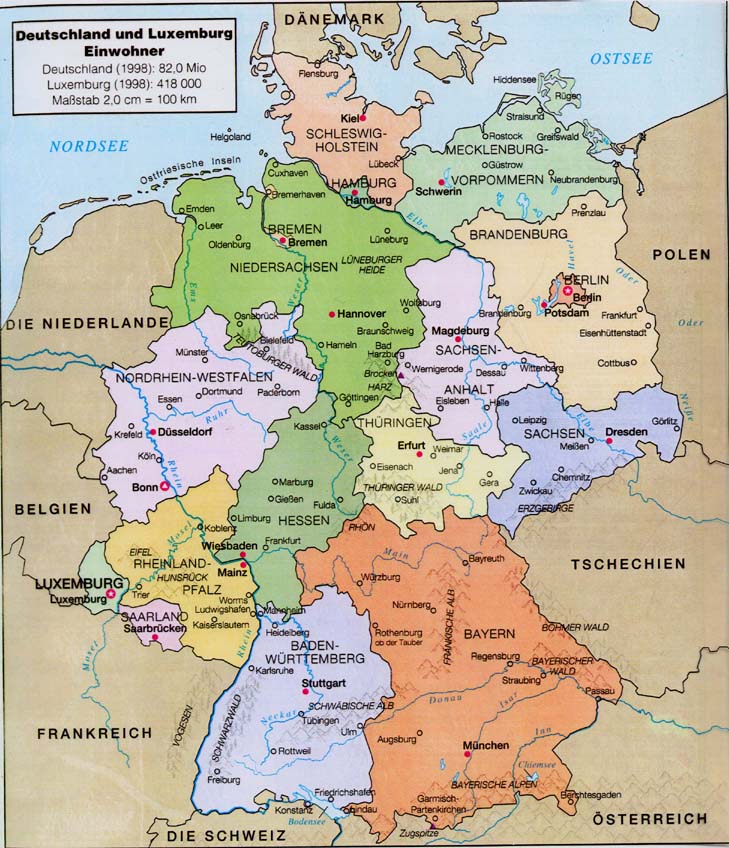 german language map