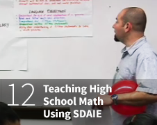 Teaching High School Math usign SDAIE