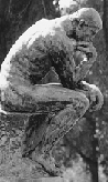 [photo of Rodin's Thinker]