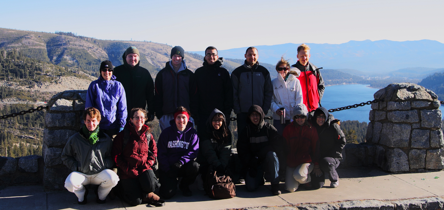CHARM Lab members on a hiking and climbing trip near Lake Tahoe