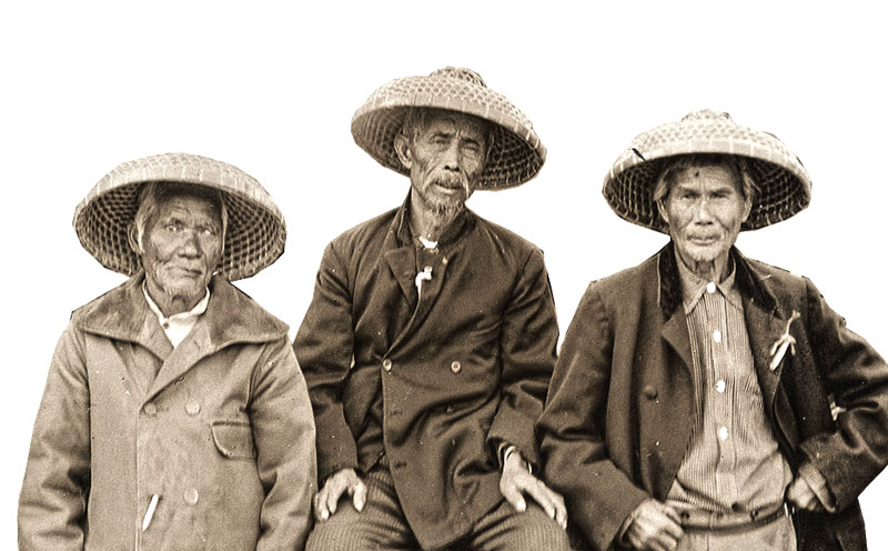 old chinese workers